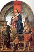 Palmezzano, Marco Virgin and Child Enthroned between Saints John the Baptist and Jerome Sweden oil painting artist
